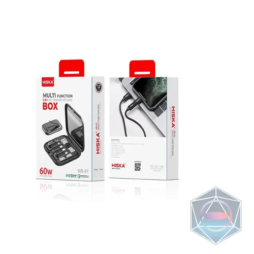 مبدل USB / MicroUSB / Lightning / Type-C و پایه نگهدارنده هیسکا مدل HR-01