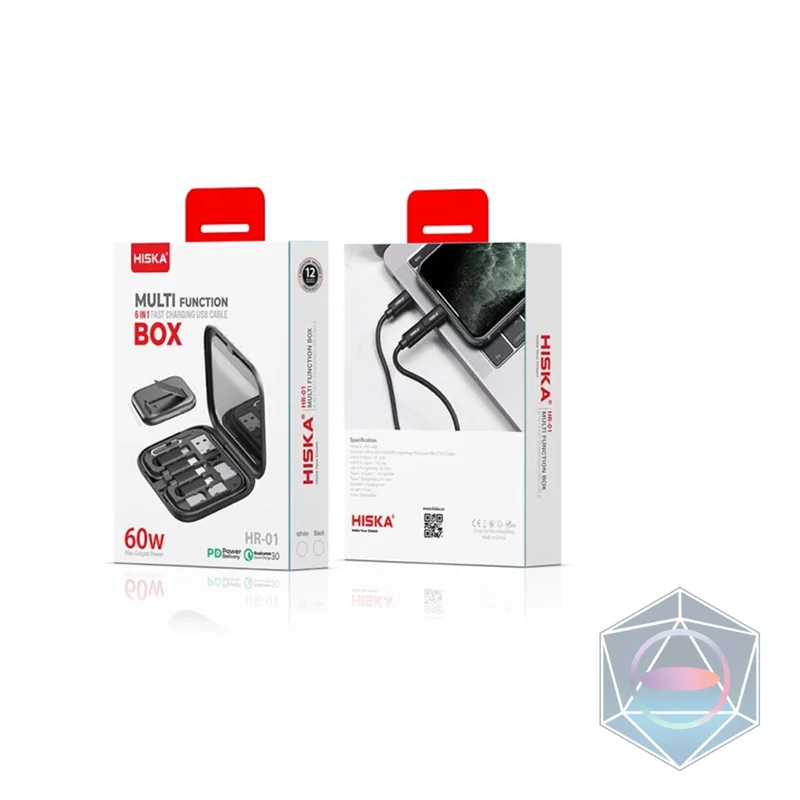 مبدل USB / MicroUSB / Lightning / Type-C و پایه نگهدارنده هیسکا مدل HR-01