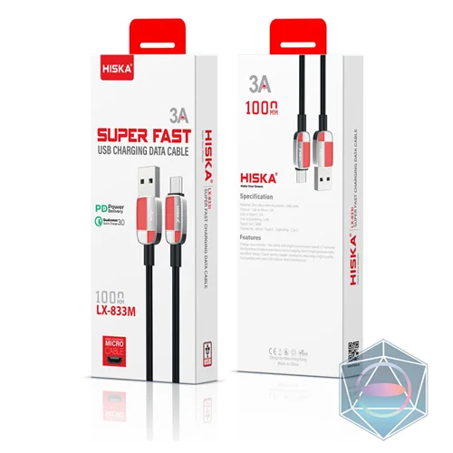 کابل شارژ LX833 هیسکا-پورت USB به Micro USB