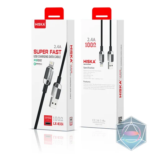کابل شارژ LX833 هیسکا-پورت USB به iPH لایتننیگ محصولات برند اپل