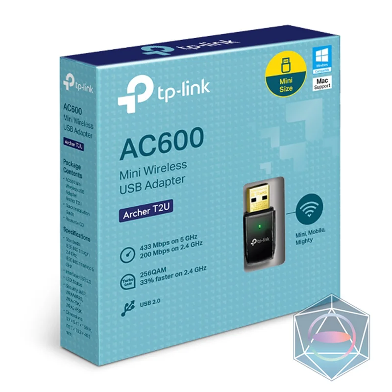کارت شبکه USB وایرلس و دوبانده TP-LINK Archer T2U AC600