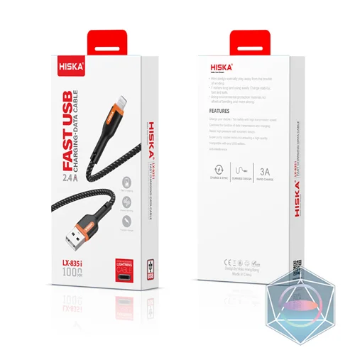 کابل شارژ LX835 هیسکا-پورت USB به iPH لایتننیگ محصولات برند اپل