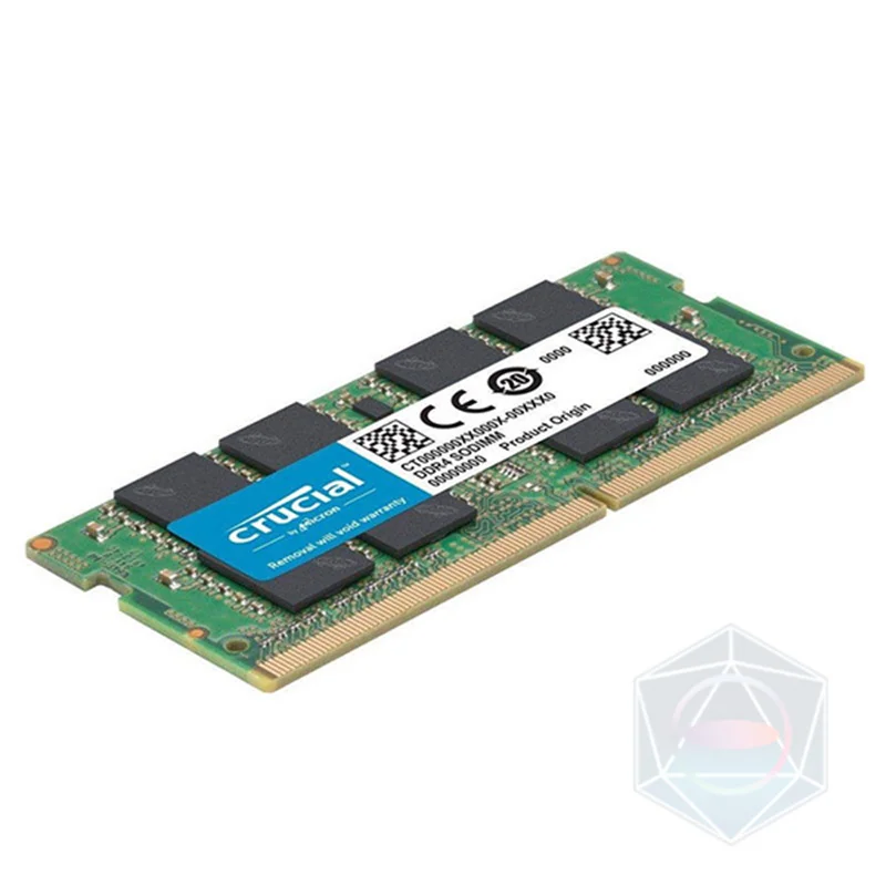 CRUCIAL DDR4 16GB 3200MHZ SODIMM ا رم لپ تاپ DDR4 تک کاناله 3200 کروشیال